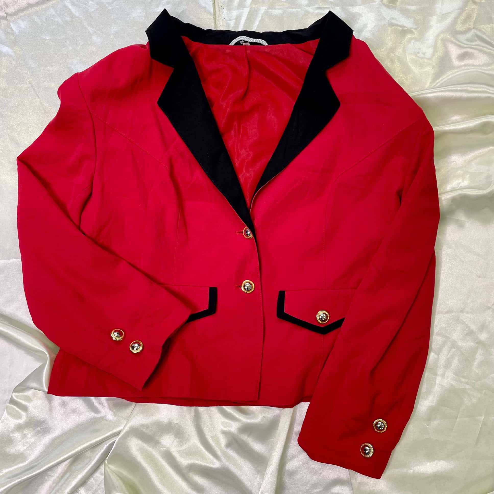 Red blazer with black trims - Szerkó Budapest