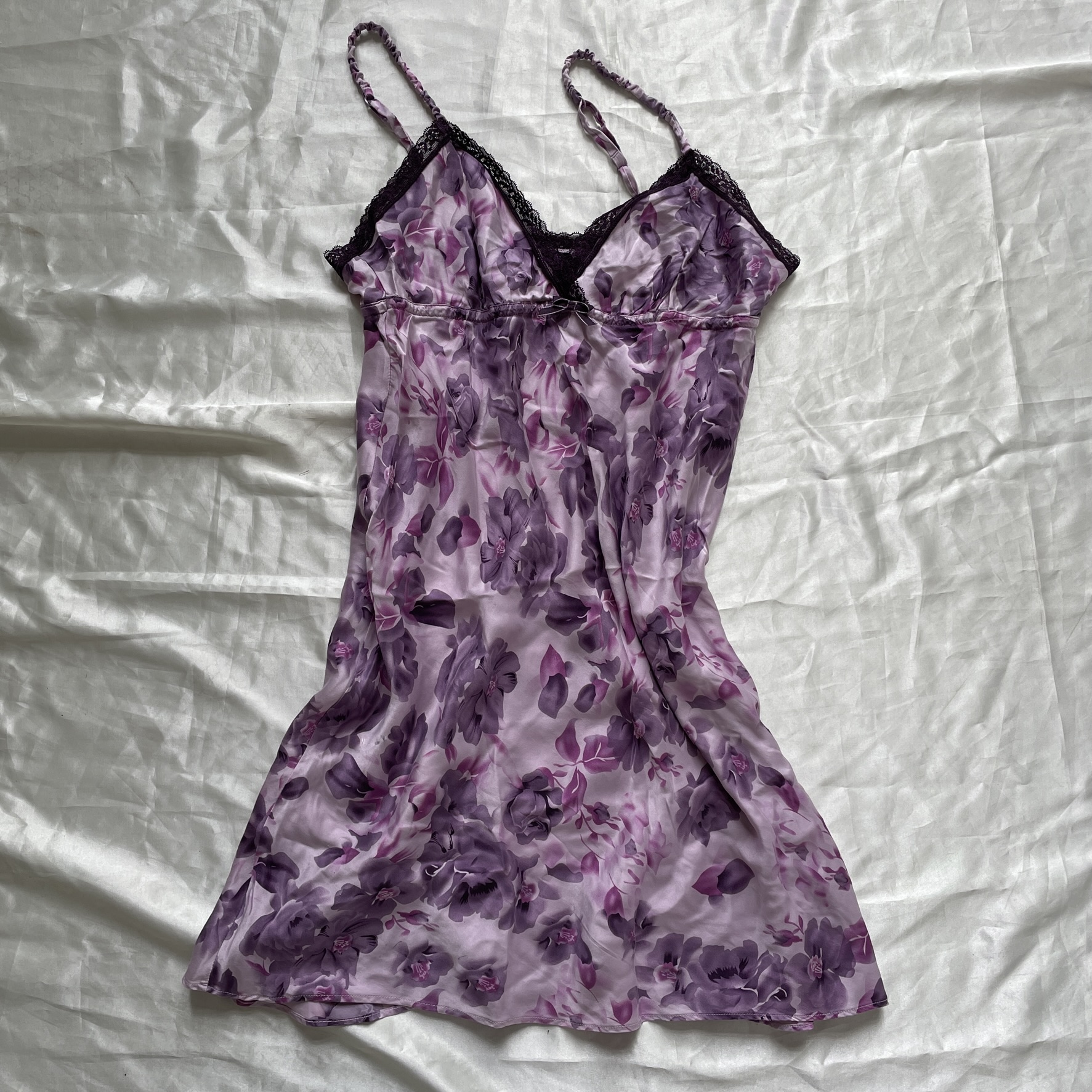 Purple silk slip dress - Szerkó Budapest